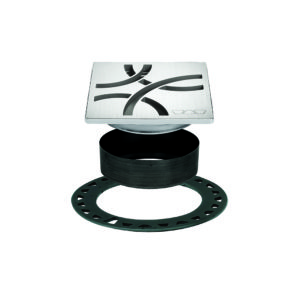 Euro - Tile - Stone - Kerdi Drain Style Curve KDIF4GRKEBD6 (Brushed Stainless Steel)