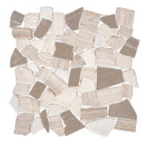 Euro Tile Stone Tumbled Icy White Bone Grey