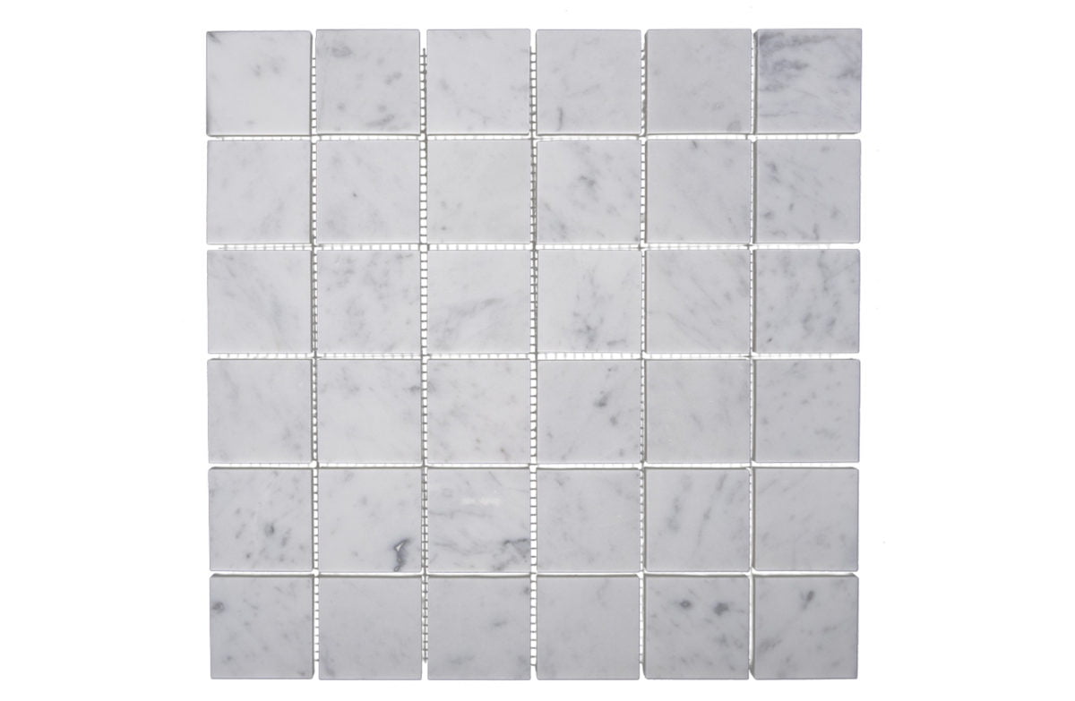 Euro Tile Stone Bianco Carrara 2x2 Square