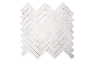 Euro Tile Stone Bianco Carrara Herringbone