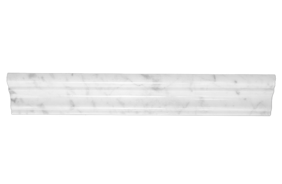 Euro Tile Stone Bianco Carrara London Chair Rail
