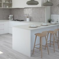 Euro Tile Stone Alchima Pearl Kitchen