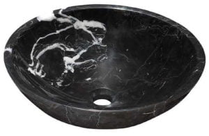 Euro Tile Stone Basin Bowl Nero