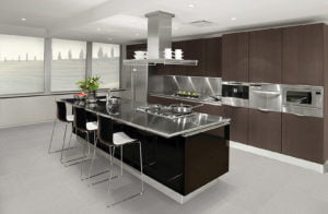 Euro Tile Stone Belgian Linen Fog Kitchen