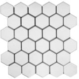 Euro Tile Stone Big Hexagon Matte White