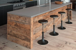 Euro Tile Stone Caesarstone Quartz Countertop 4003 Sleek Concrete Bar
