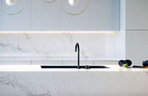 Euro Tile Stone Caesarstone Quartz Countertop 5031 Statuario Maximus Kitchen