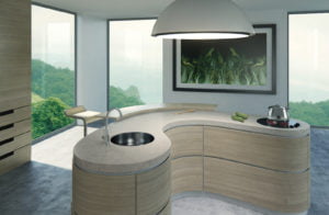 Euro Tile Stone Caesarstone Quartz Countertop 6131 Bianco Drift Kitchen