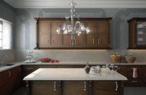 Euro Tile Stone Caesarstone Quartz Countertop 6131 Bianco Drift Kitchen
