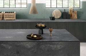 Euro Tile Stone Caesarstone 4033 Rugged Concrete Kitchen