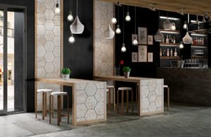 Euro Tile Stone Carpet Sand Hexagon Restaurant Commercial