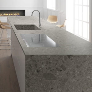 Euro Tile Stone 12mm Porcelain Slab Countertop ISEO Kitchen