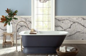 Euro Tile Stone Seagrove Cambria Quartz Countertop Bathroom