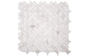 Euro Tile Stone Fiore Ariston Super White Bianco Carrara