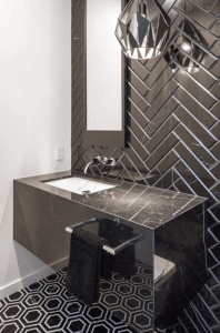 Black Marble Bathroom Fiorenza O'Keefe Design