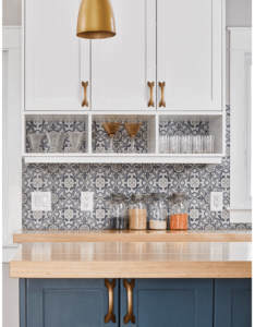 Patterned Backsplash in Kitchen by Grassroots Design