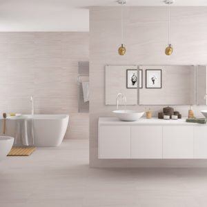 Euro Tile Stone Home Reval Perla Bathroom