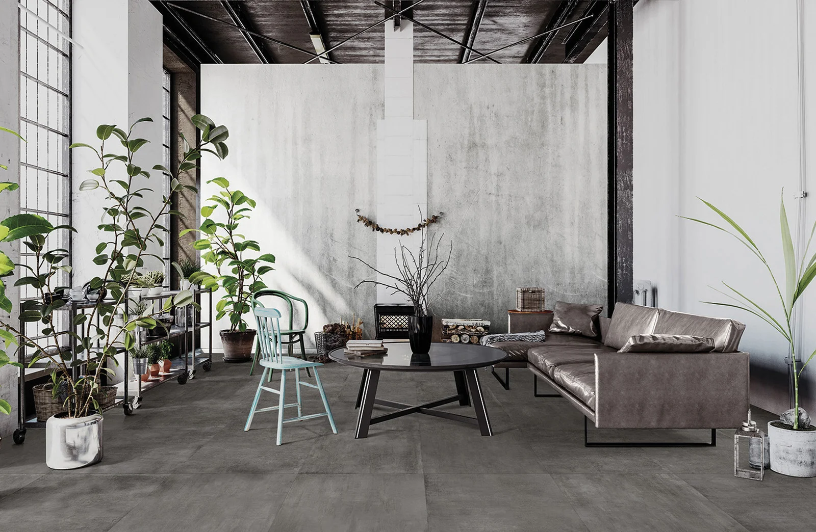 Euro Tile Stone Industrial Black Commercial
