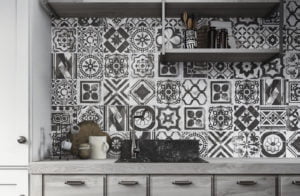 Euro Tile Stone Magistra Patterned Backsplash Kitchen