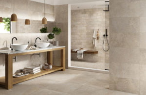 Euro Tile Stone Mas De Provence Bathroom