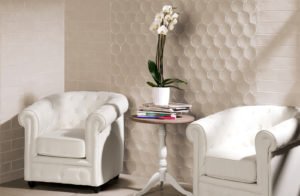 Euro Tile Stone Concrete Helinski Enmallado Circle Mosaic Wall