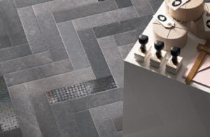 Euro Tile Stone Now Coal Floor Herringbone