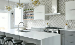 Geometric Backsplash Kitchen Pheonix Homes