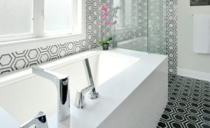 Mosaic Hexagon Marble Floor and Wall
