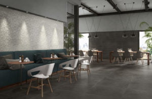 Euro Tile Stone Primestone Black Silver Commercial Restaurant
