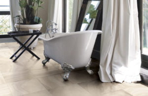 Euro Tile Stone Roberto Cavalli Agata Bianco Bathroom