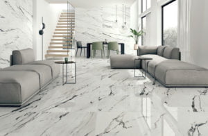 Euro Tile Stone Statuario Living Room