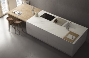Euro Tile & Stone Touche 12mm Porcelain Slab Countertop Kitchen