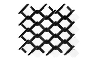 Euro Tile Stone Treccia Ariston Nero Marquina