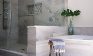 Tile Bathroom with Niche