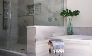 Tile Bathroom with Niche
