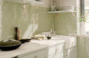 euro-tile-stone-bondi-triangle-green-kitchen-1