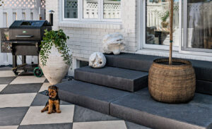 euro-tile-stone-west-of-main-2cm-porcelain-pavers-backyard-dog